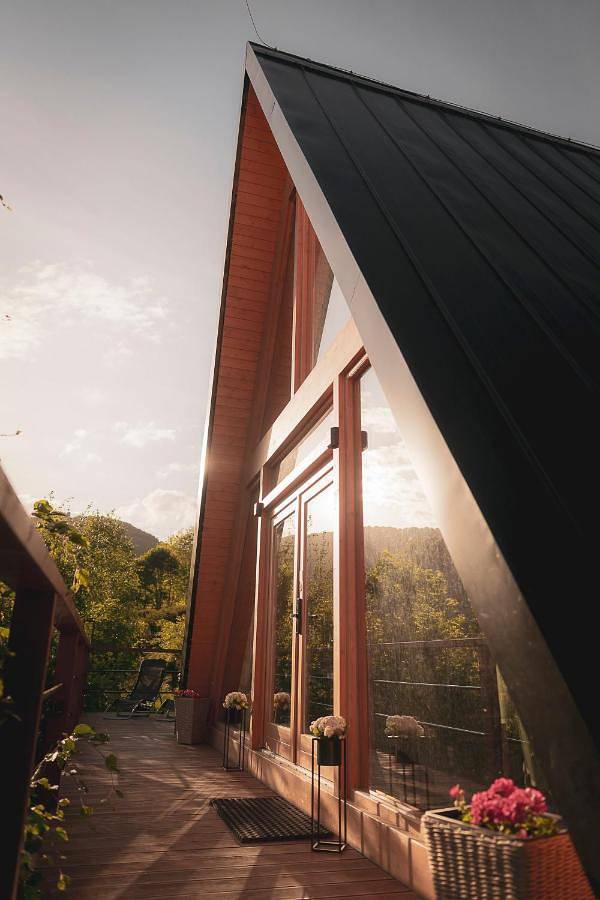 Domek letniskowy dla 2 osób, z sauna i ogród oraz widok w Czechy