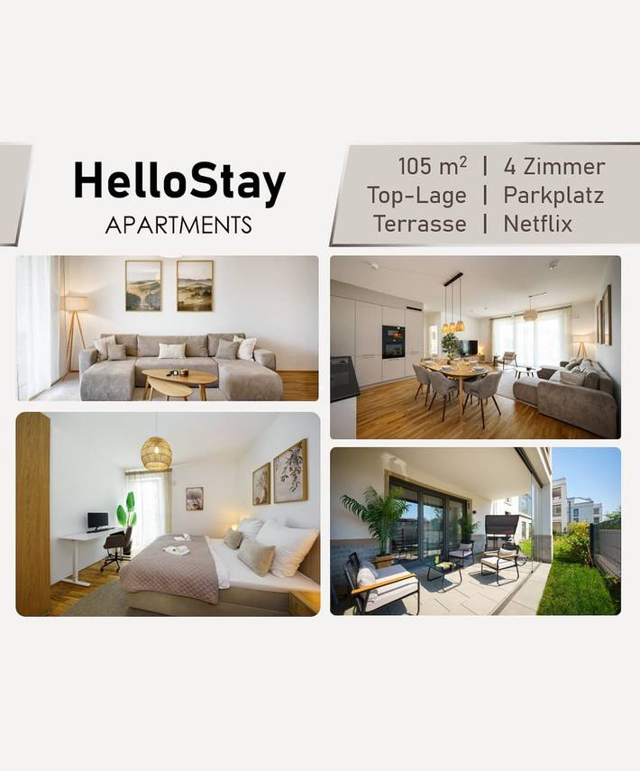 Ferienwohnung für 8 Personen, mit Balkon und Terrasse sowie Garten in Rheinsteig (Deutschland)