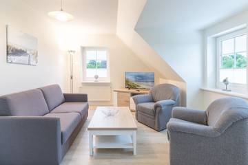 Ferienwohnung für 3 Personen, mit Garten und Ausblick sowie Terrasse in Emmelsbüll-Horsbüll