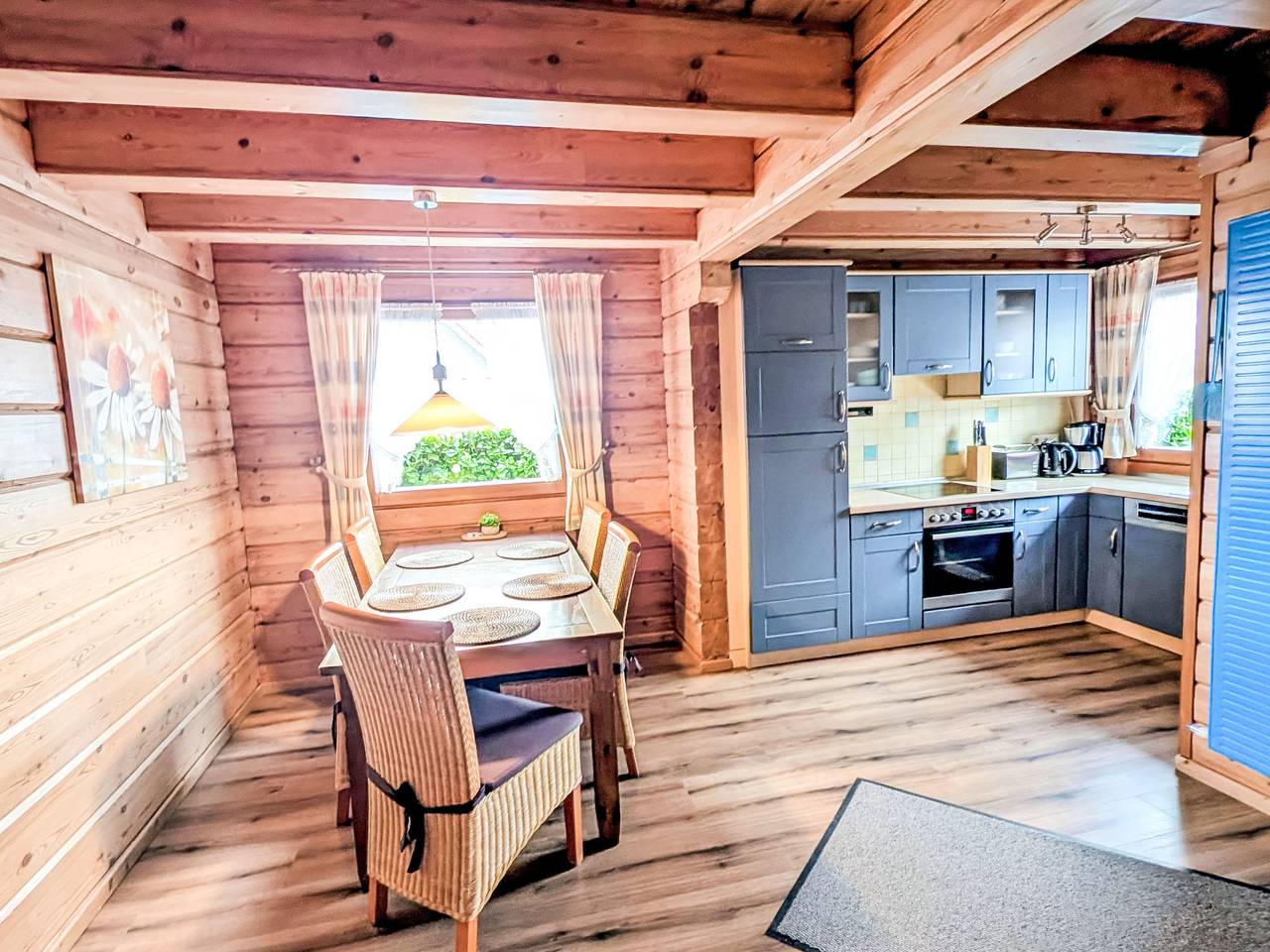 Ganze Wohnung, Gemütliches Blockhaus in Waldrandlage mit Sauna in Drübeck, Ilsenburg