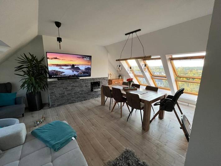 Ferienwohnung für 8 Personen, mit Garten und Ausblick, kinderfreundlich in Chemnitz