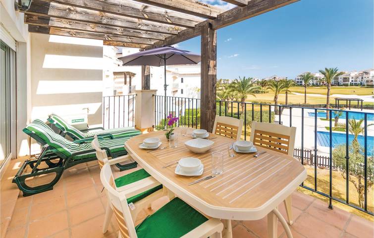 Apartamento vacacional entero, Terraza Piscina Apartamento: Aparcamiento, A/A, Internet - A pie hasta Black Olive (500m) in Torre-Pacheco, Costa Cálida