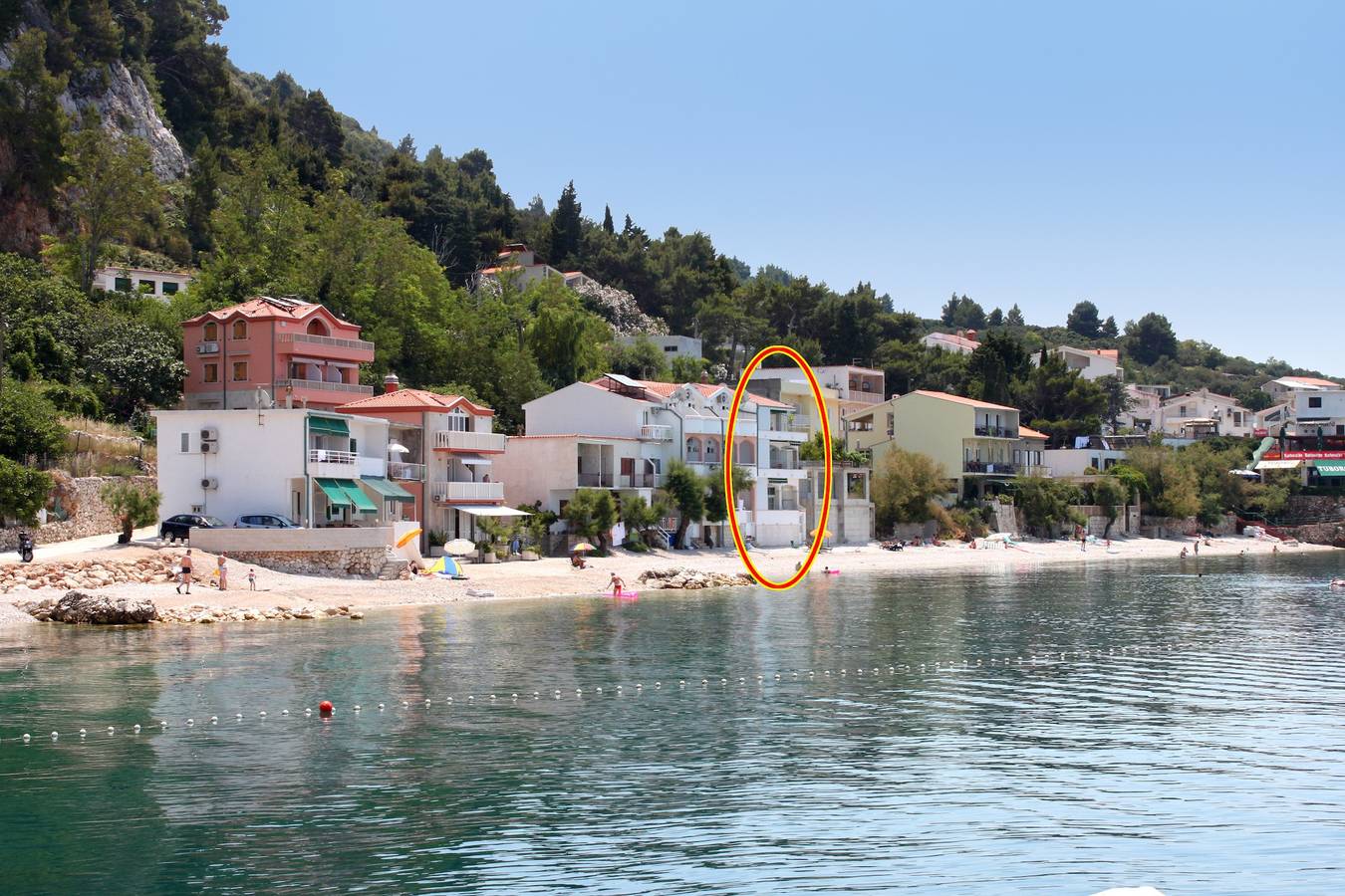 Ganze Wohnung, 1-Zimmer-Ferienwohnung am Strand Drasnice, Makarska A-6652-b in Drašnice, Makarska Riviera