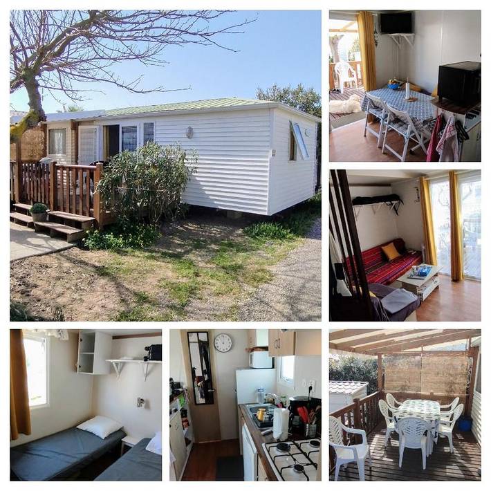 Camping pour 4 personnes, avec terrasse et jardin, animaux acceptés à Marseillan