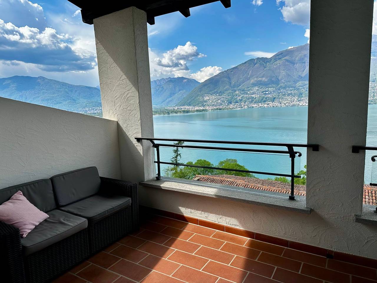 Ganze Wohnung, Residenza Viramonte - Casa Bianca, Wohnung 19 in Piazzogna, Gambarogno