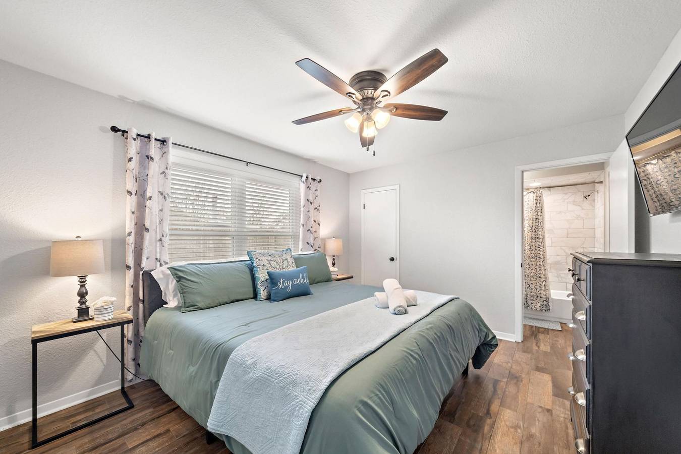 Ferienhaus für 7 Personen mit Terrasse in Harris County