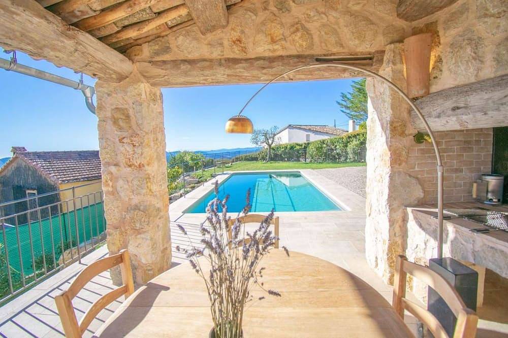 Cabris, Mas provençal 6p, 3ch, Ac, piscine, vue in Cabris, Mittelmeerküste (Frankreich)