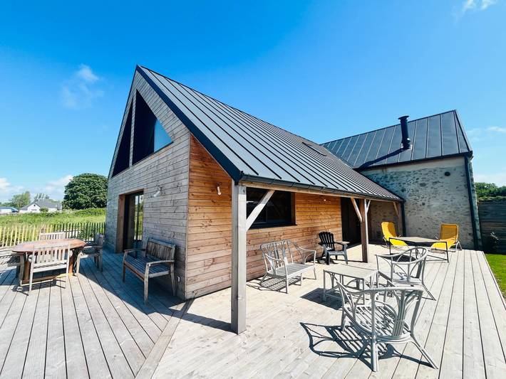 Maison de vacances pour 10 personnes, avec terrasse et jardin, animaux acceptés