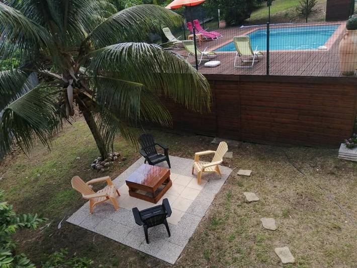 Gîte pour 4 personnes, avec piscine ainsi que jardin et vue à Le François - 4