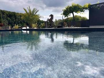 Location de vacances pour 8 personnes, avec jardin ainsi que terrasse et piscine à Montfort-le-Gesnois