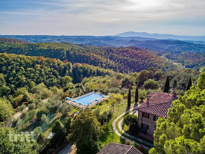 Agriturismo per 7 persone, con balcone/terrazza e terrazza a Città della Pieve