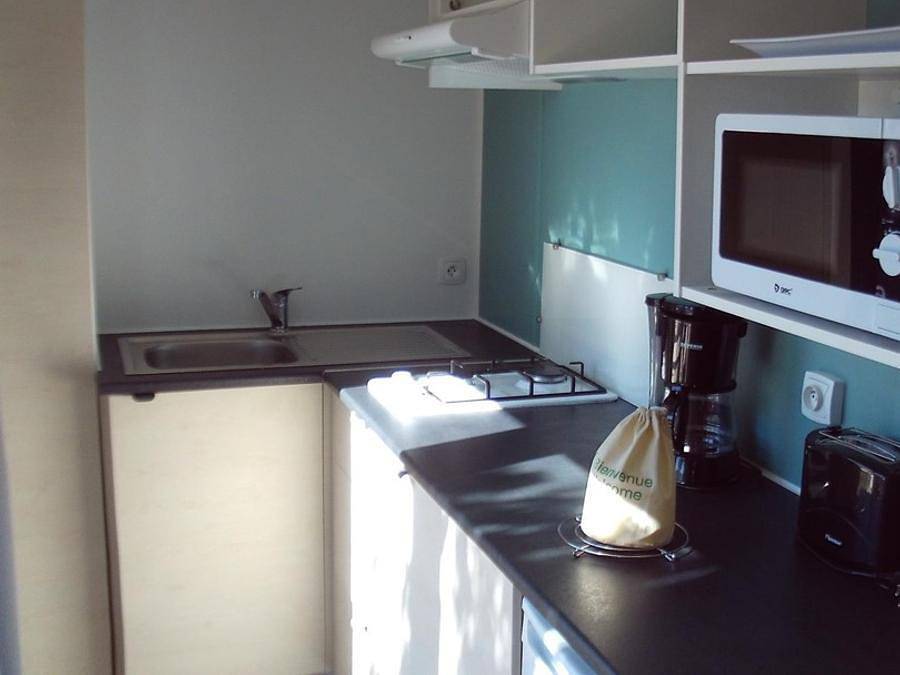 Camping Mas Llinas  - Mobile home 2 persons - Cahita 1 bedroom air-conditioned in Le Boulou, Mediterranean Coast (France)
