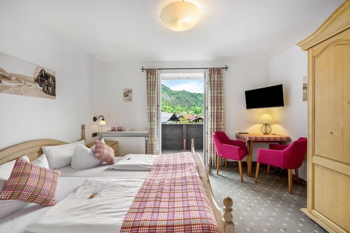 Zimmer für 2 Personen, mit Balkon und Garten sowie Sauna - 1