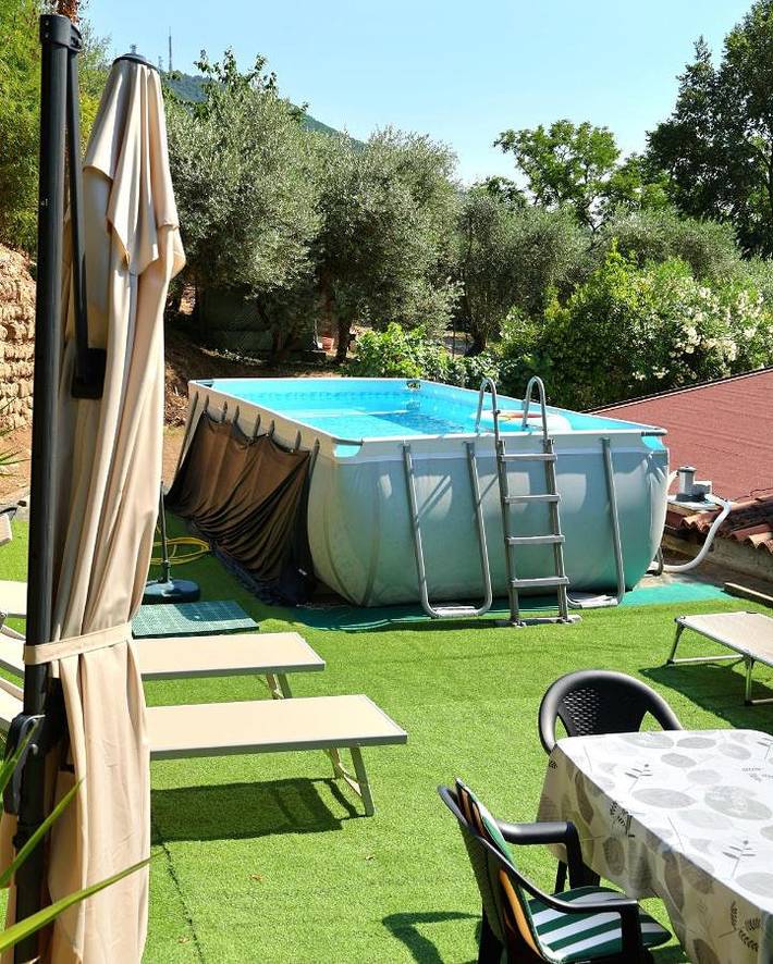 Gîte pour 2 personnes, avec vue ainsi que jardin et piscine à Cinto Euganeo