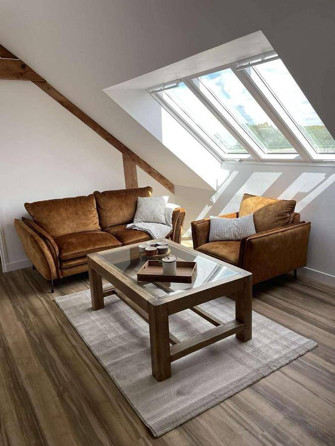Appartement de vacances pour 2 personnes, avec Terrasse ainsi que Jardin et Vue