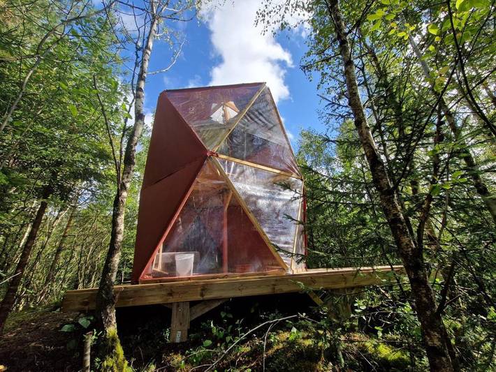 Camping voor 3 personen, with tuin and uitzicht as well as sauna in Zuid-Zweden