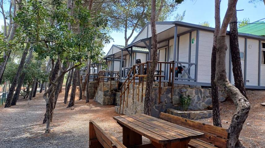 Bungalow para 5 personas, con Terraza y Jardín además de Piscina para niños y Piscina en Parc Natural de la Serra d'Espadà - 3