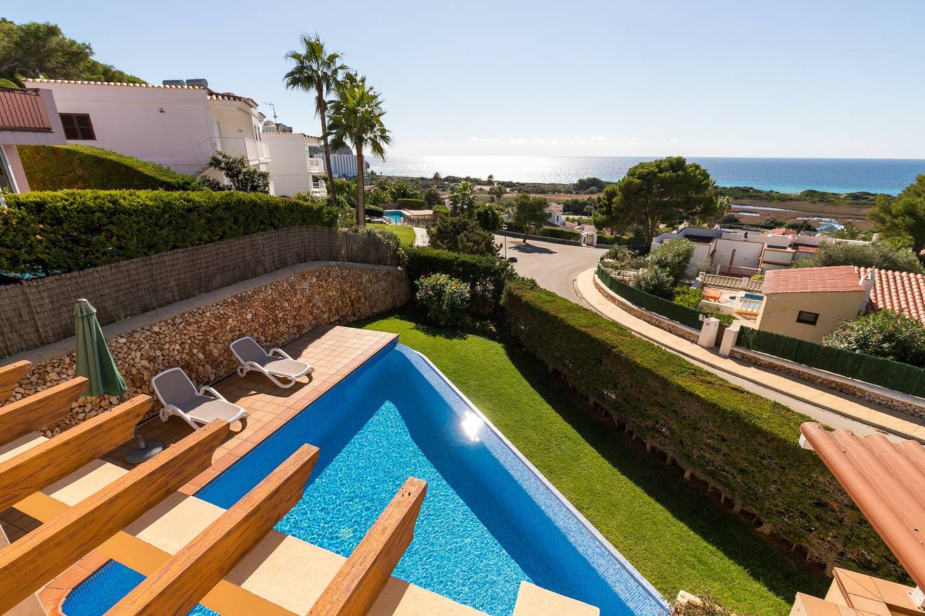 Villa Panorama, ideal para famílias, com vista para o mar, Wi-Fi in Sant Jaume, Município de Alaior