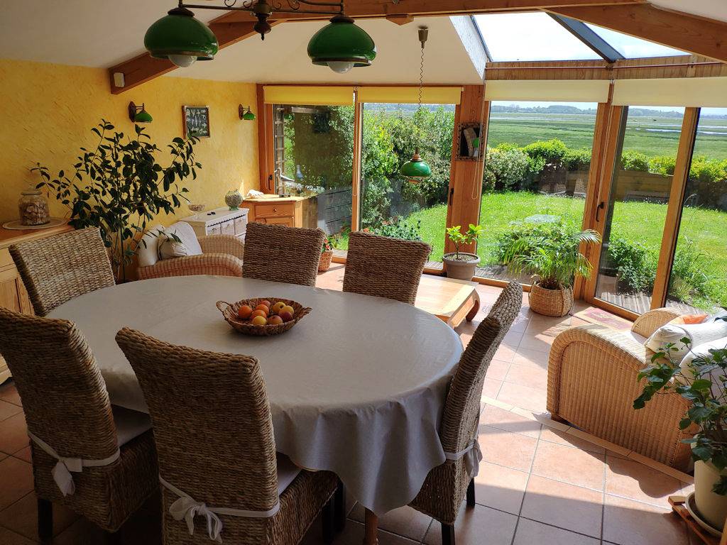 Chambres d'hôtes "le Coin à la Carelle" - Chambre "Campagne" in Vains, Baie du Mont-Saint-Michel