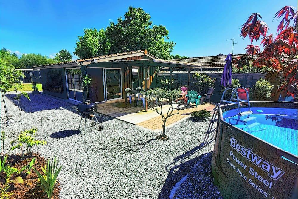 Maison Bois Terrasse Bbq Jardin A 11 Km De La Plage 9 Km Lac Leon in Linxe, Dax region
