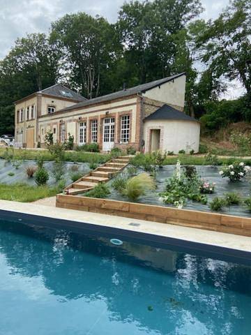 Maison de vacances pour 8 personnes, avec jardin ainsi que terrasse et piscine