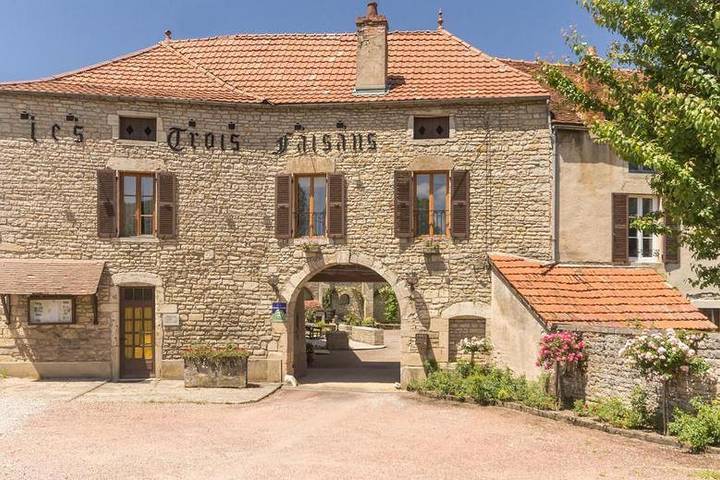 Gîte pour 4 personnes, avec terrasse et jardin ainsi que vue et piscine, animaux acceptés à Bligny-sur-Ouche
