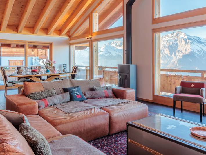 Location de vacances pour 9 personnes, avec jardin et balcon à Nendaz - 3