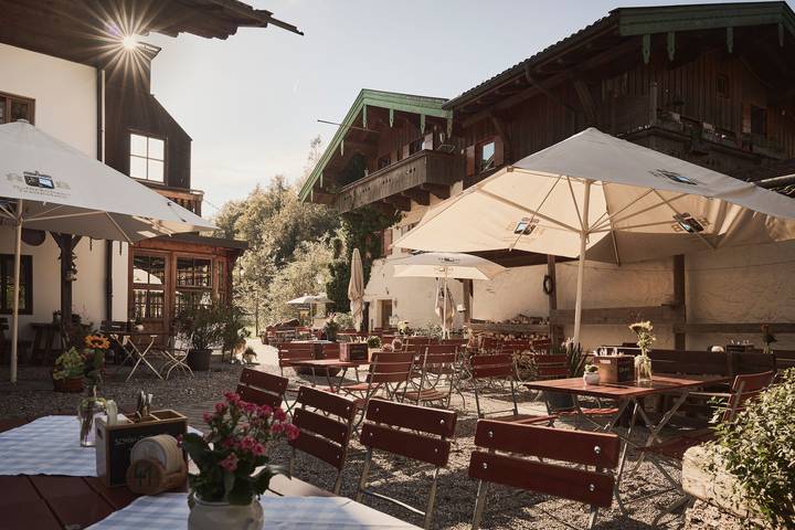 Gästehaus für 3 Personen, mit Terrasse in Schleching