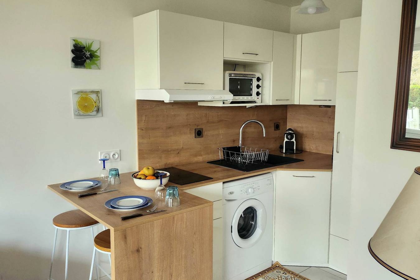 Entire apartment, Nice T2 with garden and terrace in Tourgéville in Tourgéville, Lisieux region