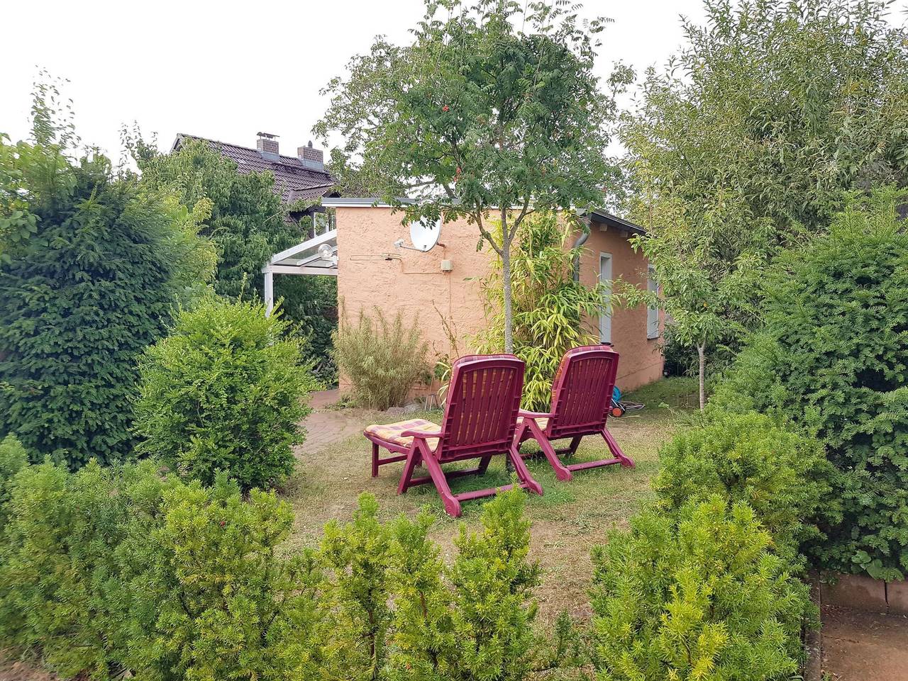 Ganze Ferienwohnung, Haus Toscana - 350 m zum Strand, Terrasse/Garten - Ferienhaus Toscana in Koserow, Bernsteinbäder