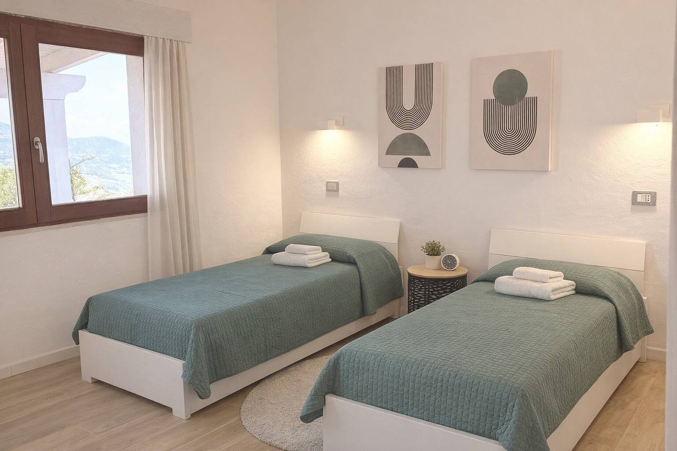 Cottage « Lorena » avec piscine à débordement privée, vue panoramique, Wi-Fi et climatisation in Nulvi, Province de Sassari