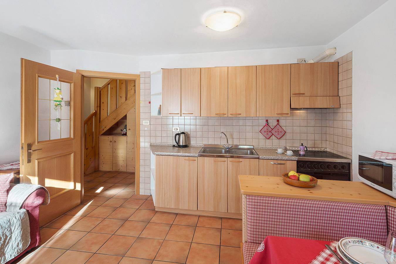 Appartement entier, Appartement de vacances "Ciasa Lino Rotic" avec vue sur les montagnes et Wi-Fi in Pozza di Fassa, San Giovanni di Fassa