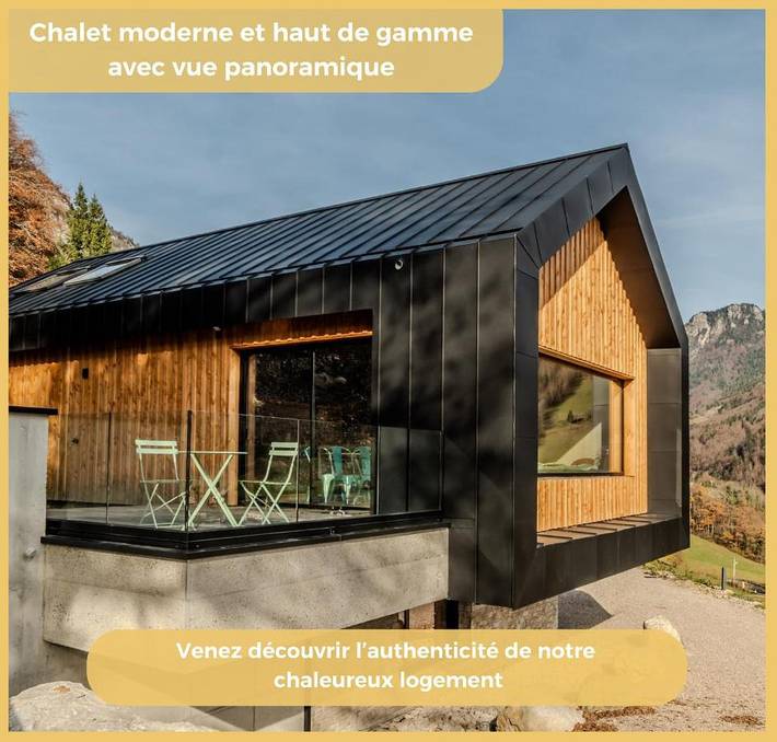Chalet pour 10 personnes, avec jardin ainsi que terrasse et vue