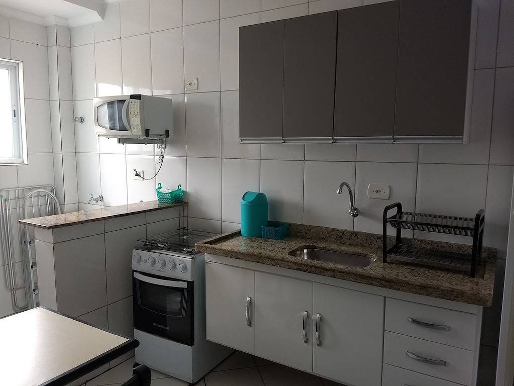 Ganze Wohnung, 2 Schlafzimmer mit Suite !!! Fit mit vollem Blick auf den Strand !!! in Mongaguá, Baixada Santista