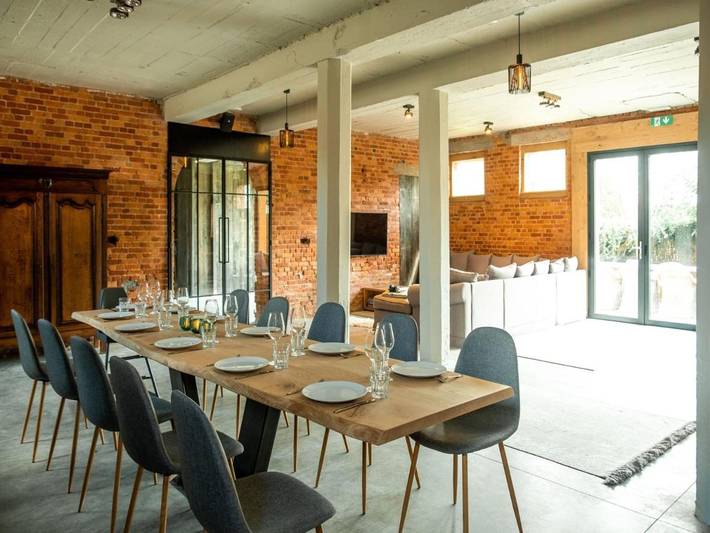 Location de vacances pour 10 personnes, avec terrasse et jacuzzi ainsi que piscine et jardin, animaux acceptés à Moorslede - 3