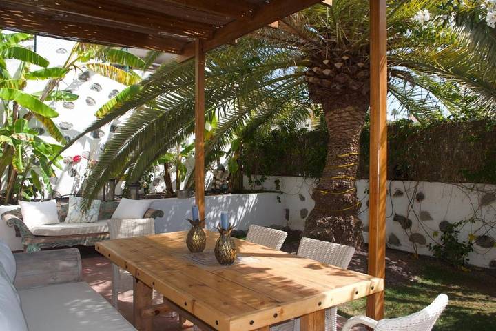 Chalet para 5 personas, con vistas y piscina además de balcón y jardín en La Gomera - 3