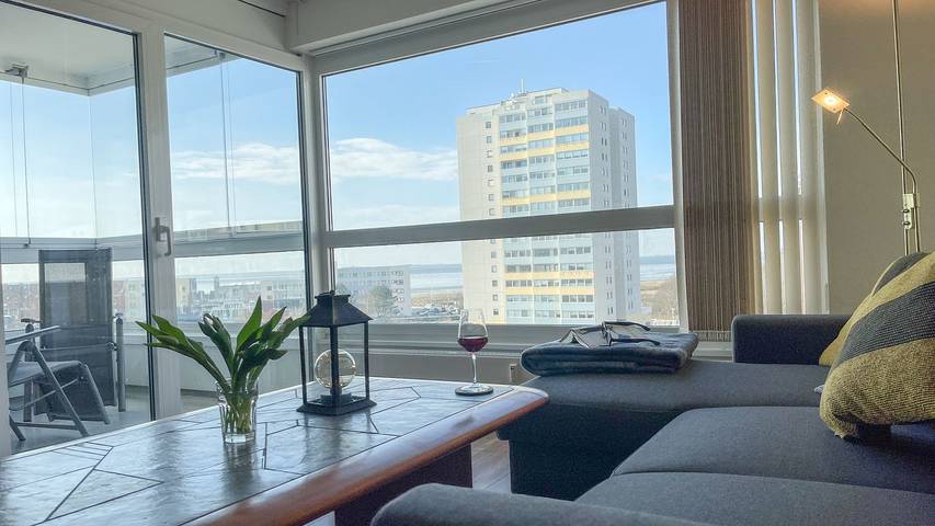 Ferienwohnung für 4 Personen, mit Balkon und Sauna sowie Seeblick in Cuxhaven
