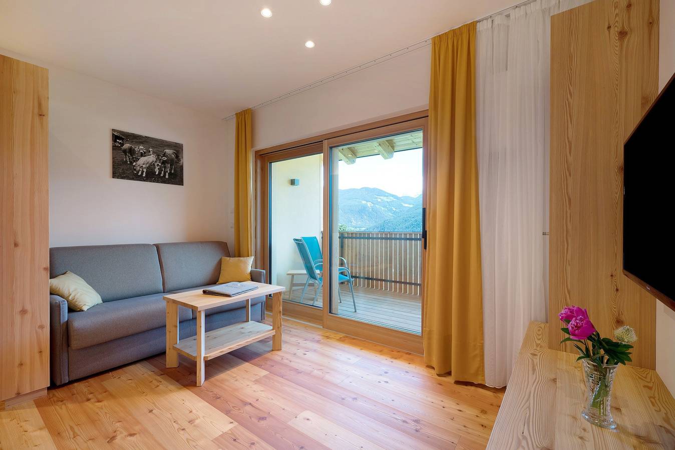 Ganze Wohnung, Ferienwohnung "Teutenhofer Apfel" am Bauernhof mit Bergblick & Garten in Feldthurns, Dolomiti Superski