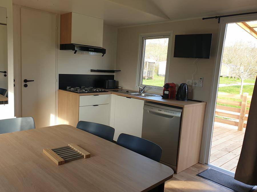 Camping Vert Auxois - Bungalow 7 personas - Tamaris 3 habitaciones - 2025 in Pouilly-en-Auxois, Beaune region