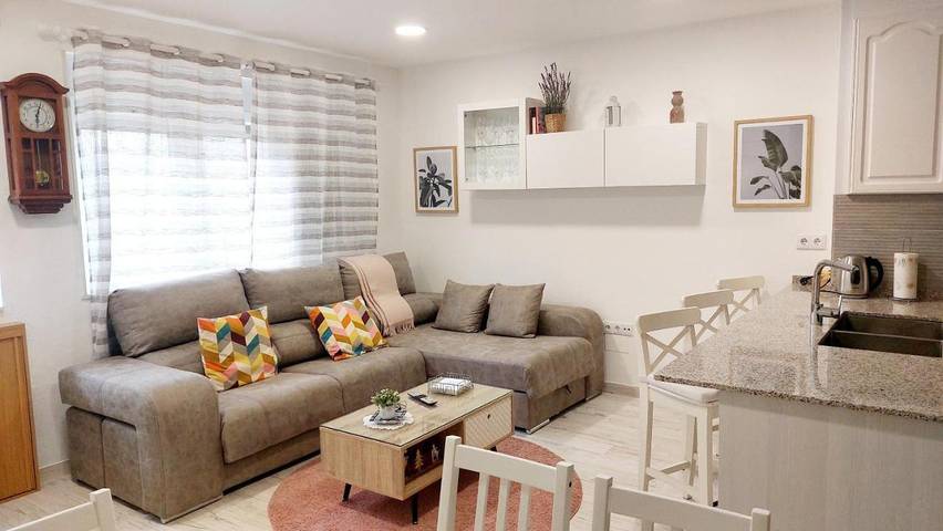 Appartamento per 6 persone, con Balcone e Giardino nonché Panorama a Muros-Galizia