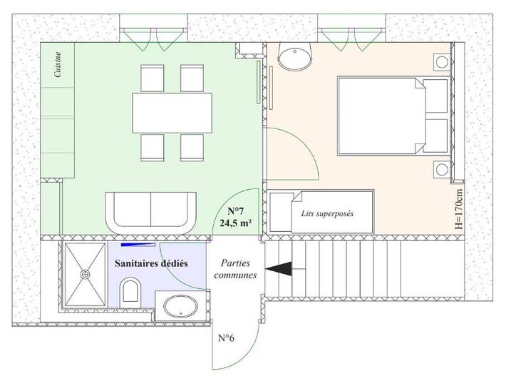 Gîte pour 3 personnes, avec jardin et vue à Ceillac - 2