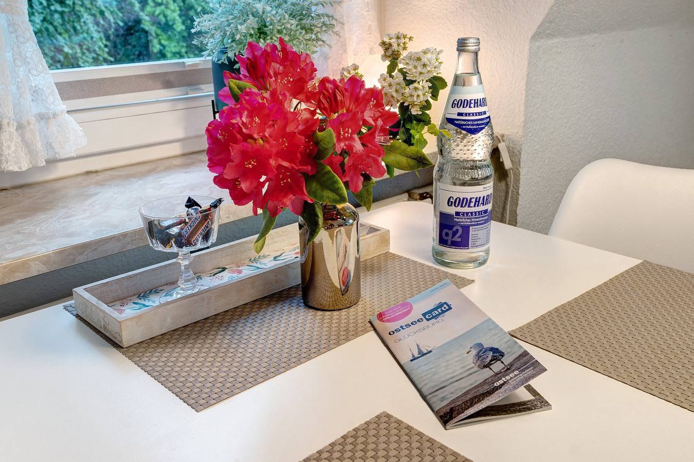 Hel studio-lejlighed, Studio for 3 personer med have in Glücksburg, Flensborg Fjord