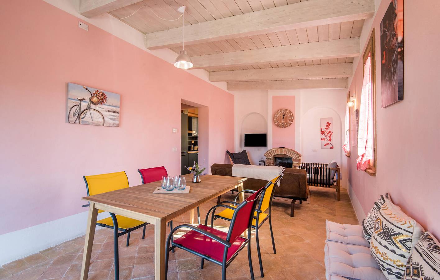 Feriehus for 3 personer med hage in Trequanda, Provinsen Siena