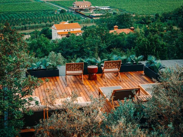 Campeggio per 6 persone, con Terrazza e Giardino nonché Panorama in Slovenia