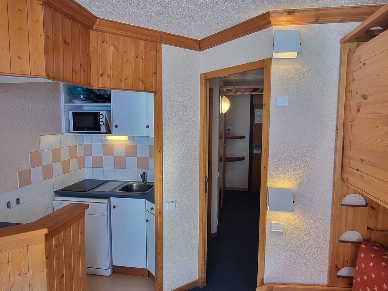 Studio entier, Studio divisible  Au pied des pistes  Balcon vue sur pistes in Aime 2000, Aime-la-Plagne