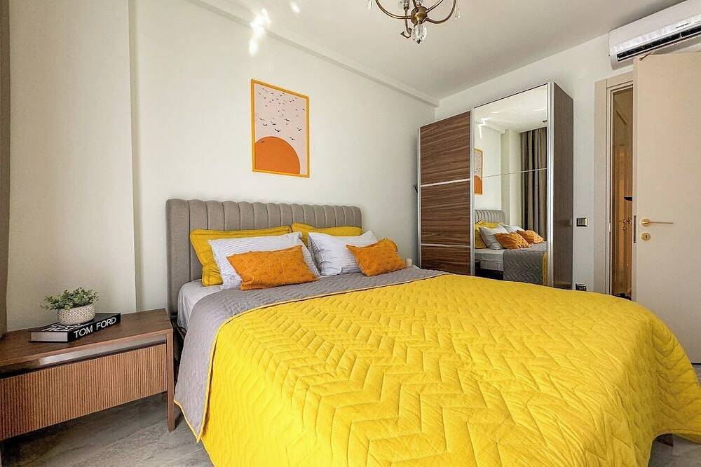 Hel lejlighed, Apartment 1+1 Qoople Legend B28 100 m from the sea in Alanya, Antalya (provins)