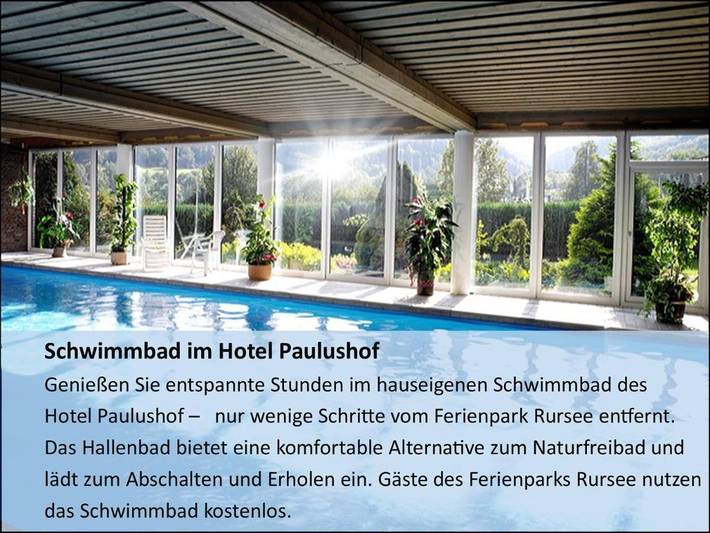 Ferienpark für 4 Personen, mit Garten und Ausblick sowie Pool und Seeblick in der Eifel - 4