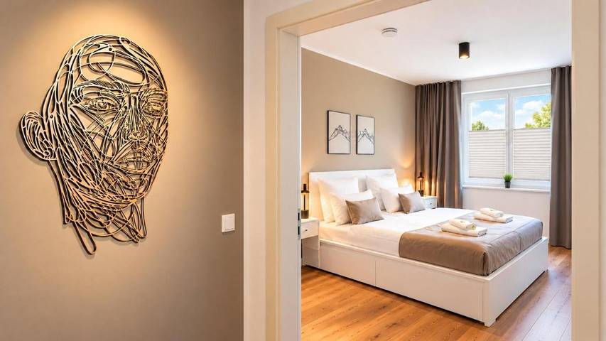 Ferienwohnung für 6 Personen, mit Balkon und Terrasse sowie Ausblick in Tübingen