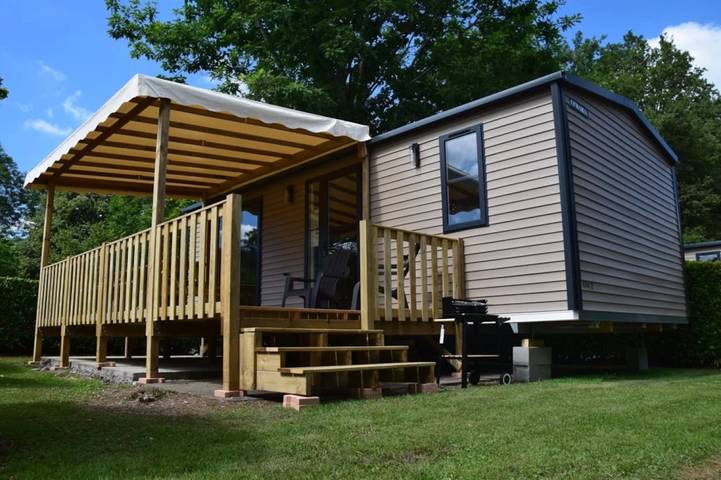 Mobil home pour 4 personnes, avec sauna ainsi que jacuzzi et bassin pour enfant à Aramits - 3