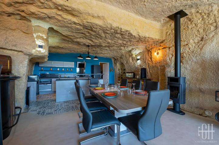 Location de vacances pour 6 personnes, avec Terrasse et Vue à Vouvray